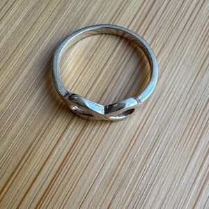 Super Tiny Silver Infinity-Knot Knuckle Ring